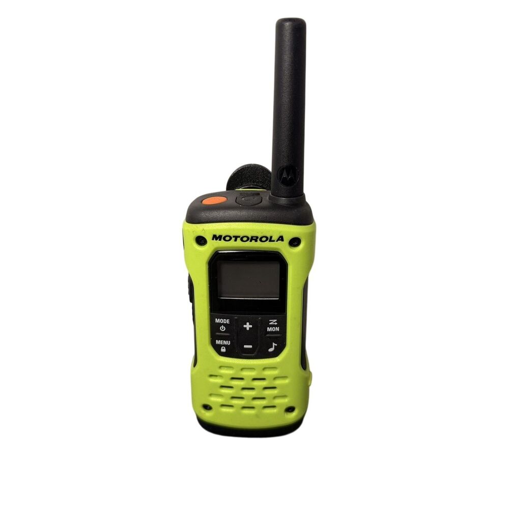 Motorola Two Way Radio Yellow TLKR T60 Walkie Talkie Channel Monitor Tested